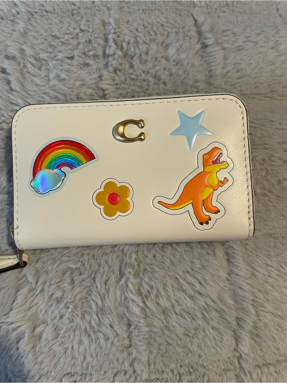Coach Rexy Zip Wallet with Playful Accents